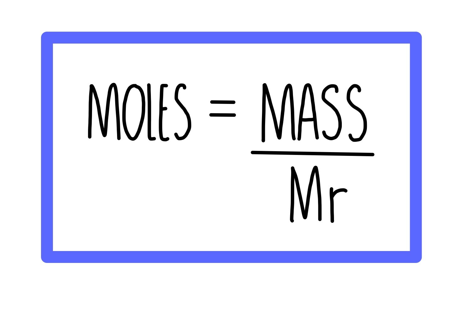 Formula de moles